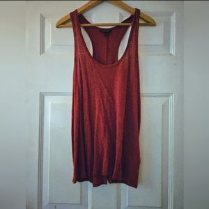 Banana Republic 100% Linen Drapey Racerback Tank, M